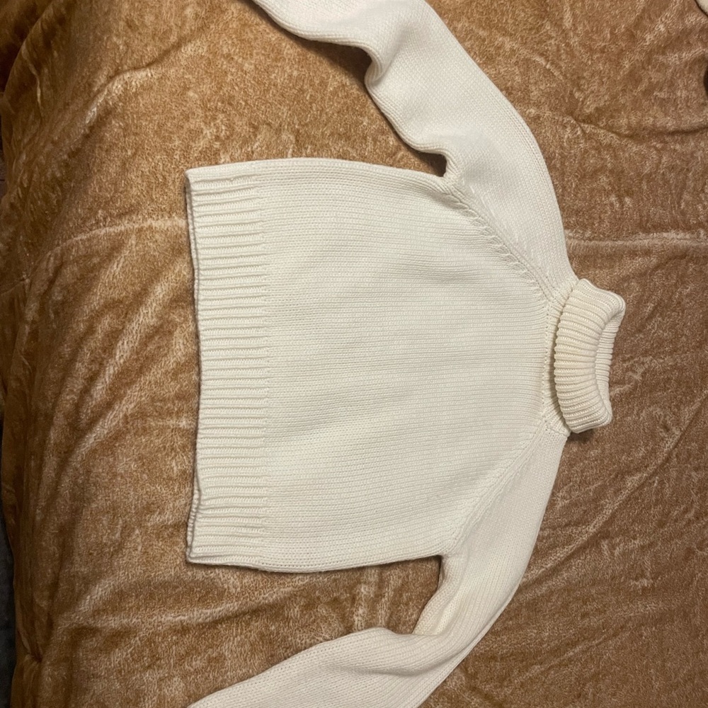 Cozy White Turtleneck Sweater